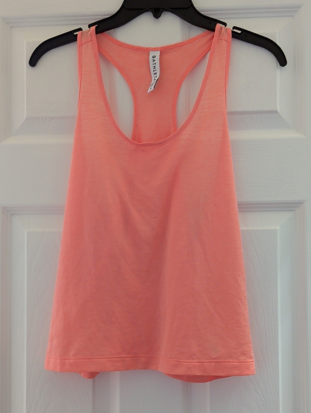Athleta Coral Orange Racerback Tank Top | Size M